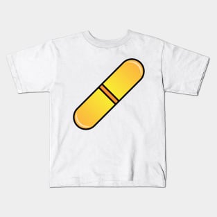 Yellow pill capsule symbol Kids T-Shirt